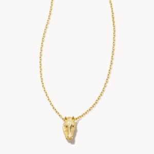 Kendra Scott Tiny Beau Short Pendant Necklace in 18k Yellow Gold Vermeil